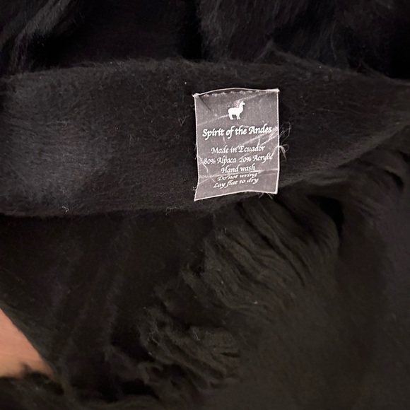 RARE!! Spirit Of The Andes Poncho Wool Knit Shawl Wrap Cover Up - One Size - Picture 4 of 4